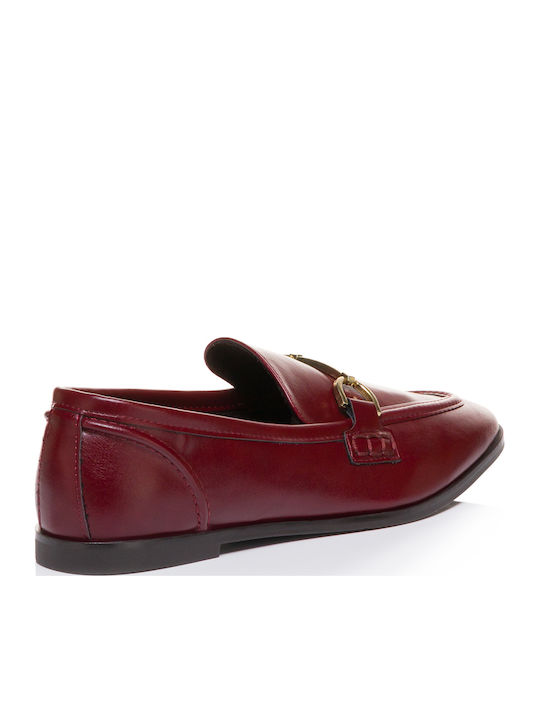 Women's Loafers in Burgundy Color