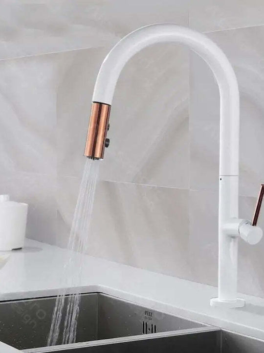 Alista Home Kitchen Faucet Counter with Shower White Alista Home Kitchen Faucet Counter with Shower White