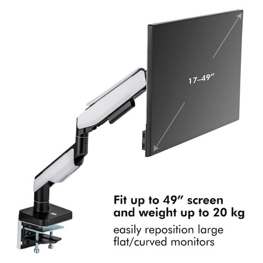 LogiLink BP0162 Halterung Auf dem Schreibtisch Monitor bis 49" mit Arm