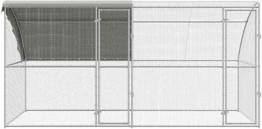 vidaXL 3381107 Клетка за птици от Галванизирана Стомана 400брx200брx198.5брсм.