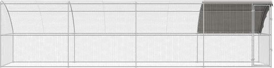 vidaXL 3368324 Κλουβί για Πτηνά από Γαλβανισμένο Χάλυβα 800x200x198.5εκ.