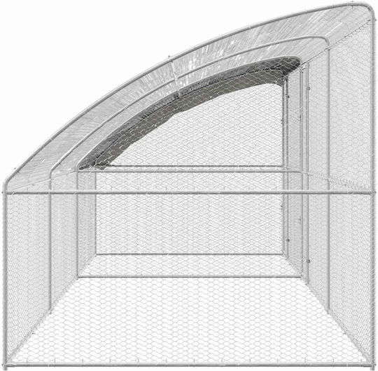 vidaXL 3381110 Galvanized Steel Cage for Birds 600x200x198.5cm