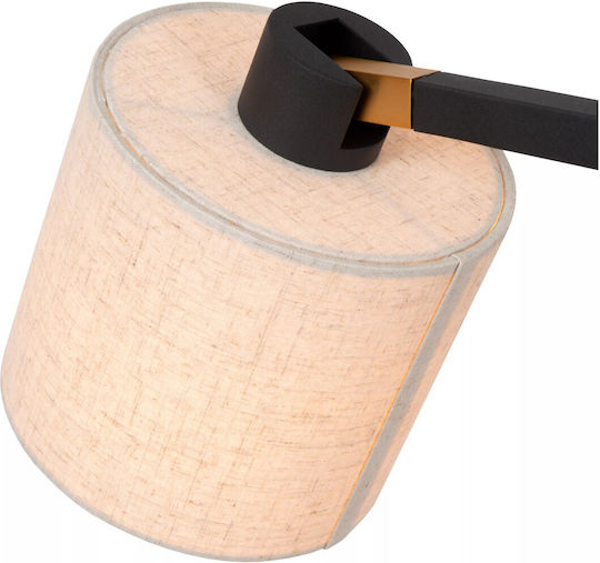 Lucide Lightning Lesley Floor Lamp H128xW43cm. with Socket for Bulb E27 Black