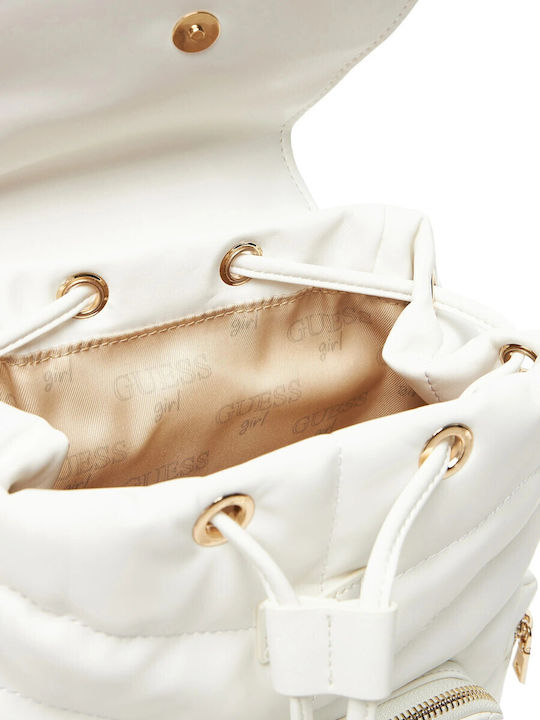 Guess Kids Bag Backpack White 27cmx20cmx9cmcm