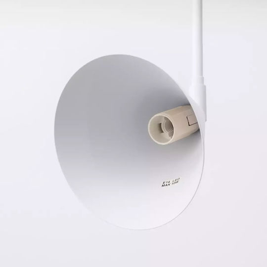 Sollux Klassisch Leuchte Wand mit Fassung E14 Weiß 10cm
