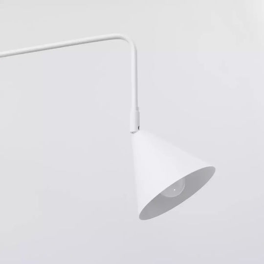 Sollux Klassisch Leuchte Wand mit Fassung E14 Weiß 10cm