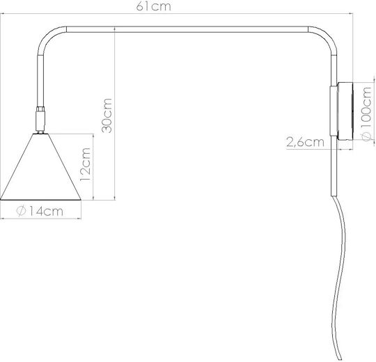 Sollux Classic Lamp Wall with Socket E14 Green 10cm