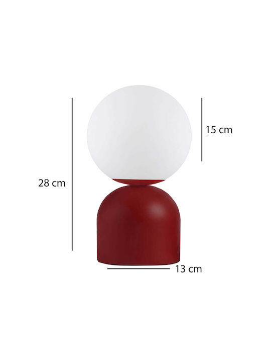Megapap Albus Decorative Lamp with Socket for Bulb E14 White