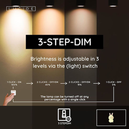 Lucide Lightning Pincha Dekorative Lampe Weiß