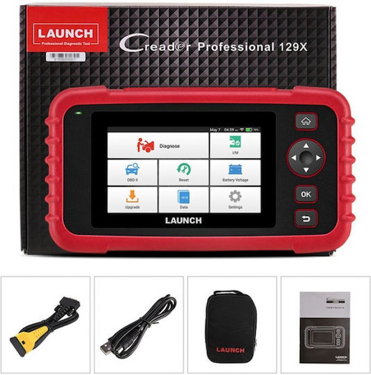 Launch Fahrzeugdiagnosewerkzeug OBD 2 mit mit Kabel Kompatibel mit Android