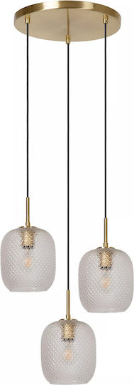 Lucide Lightning Pendant Light Gold 35x35x163cm
