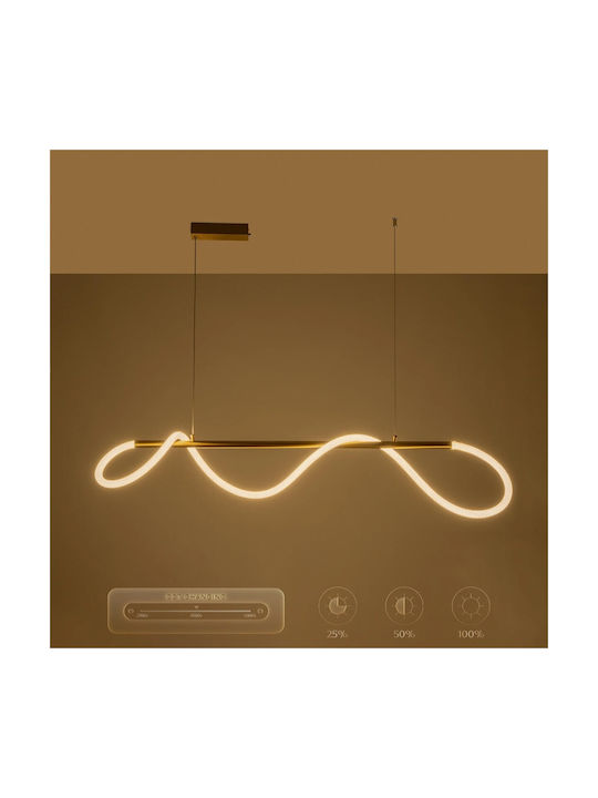 kelvo Glow Pendant Light White with Rope 120x35x50cm