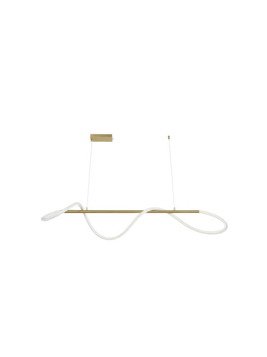 kelvo Glow Pendant Light White with Rope 120x35x50cm