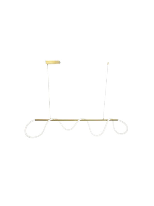 kelvo Glow Pendant Light White Rail 150x35x50cm