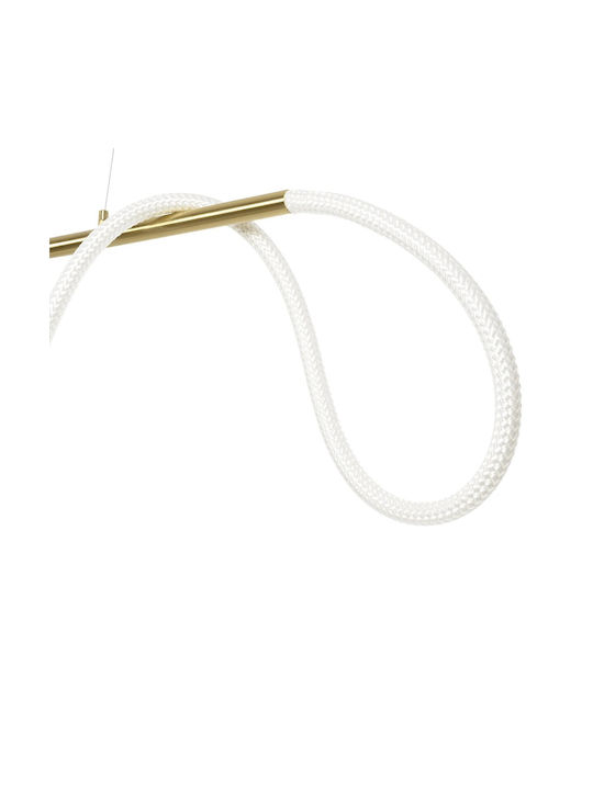 kelvo Glow Pendant Light White Rail 150x35x50cm