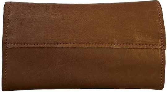 Panora Leather Tobacco Pouch With Magnetic Clasp Brown
