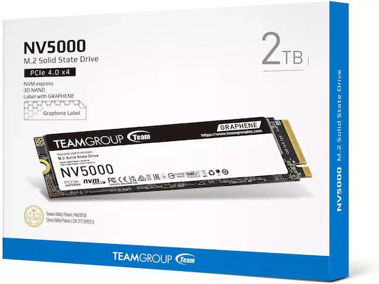 TeamGroup NV5000 SSD 2TB τύπου M.2 με σύνδεση PCI Express 4.0 TM8FGM002T0C101