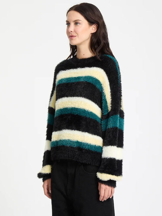 Hairy Up Sweater Damen Pullover Gestreift Multi