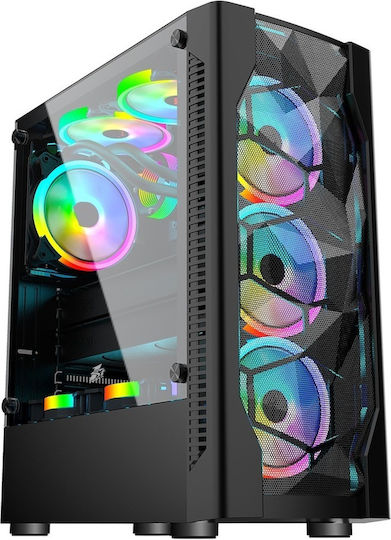 1STPLAYER Gaming Desktop PC (i5-14400F/16GB DDR4/1TB SSD/GeForce RTX 5050/Fără Sistem De Operare)