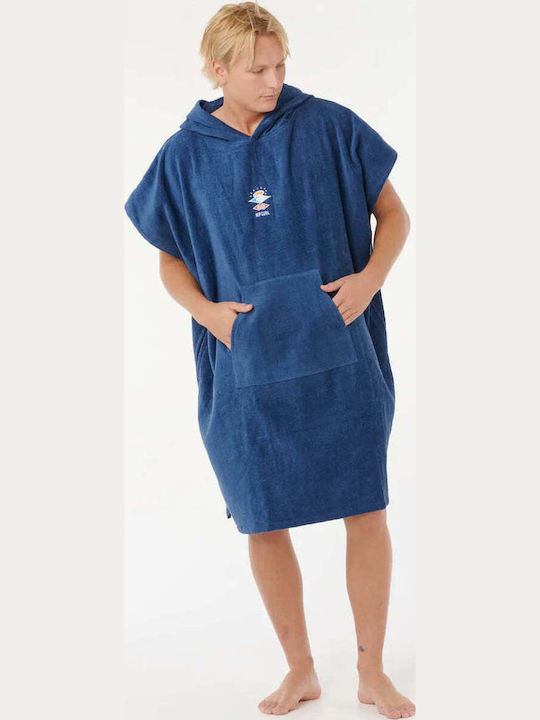 Rip Curl Strandponcho Baumwolle Blau