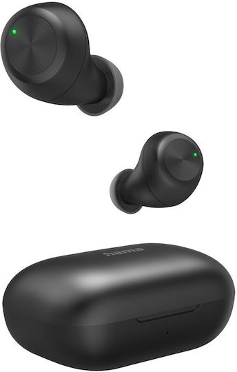 HAMA Passion Chop In-ear Bluetooth Handsfree Ακουστικά με Αντοχή στον Ιδρώτα Μαύρα