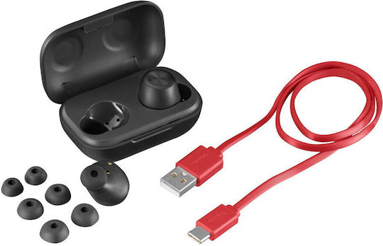 HAMA Passion Chop In-ear Bluetooth Handsfree Ακουστικά με Αντοχή στον Ιδρώτα Μαύρα