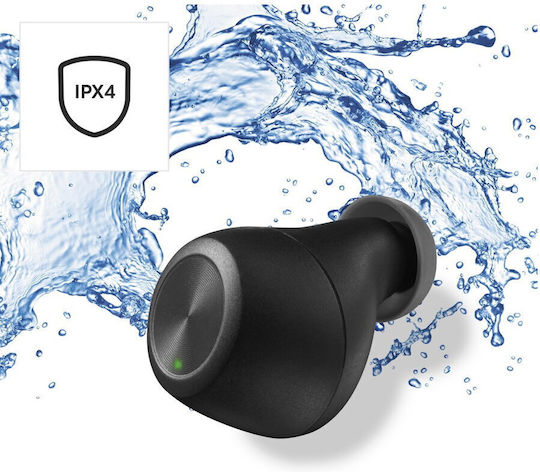 HAMA Passion Chop In-ear Bluetooth Handsfree Ακουστικά με Αντοχή στον Ιδρώτα Μαύρα