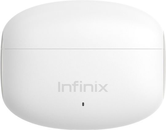 Infinix Xbuds NC XE28 Bluetooth Handsfree Ακουστικά με Αντοχή στον Ιδρώτα Λευκά
