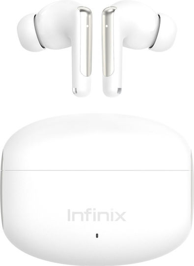 Infinix Xbuds NC XE28 Bluetooth Handsfree Ακουστικά με Αντοχή στον Ιδρώτα Λευκά