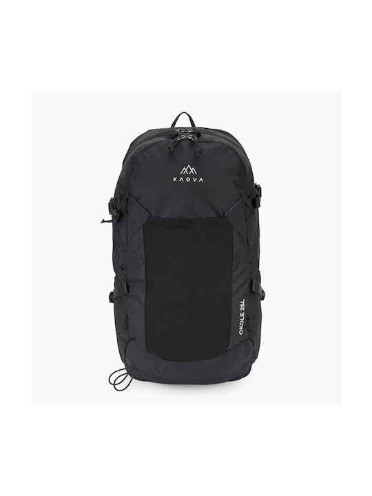 Kadva Ορειβατικό Σακίδιο 25lt Αδιάβροχο Μαύρο Daypack