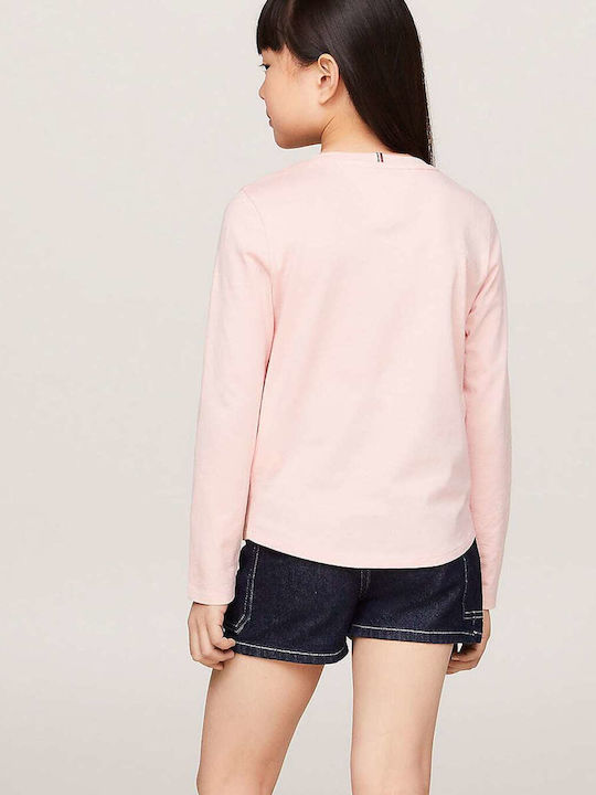 Kinderhemd Langarm Rosa ESSENTIAL