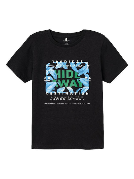 Kinder-T-Shirt Schwarz