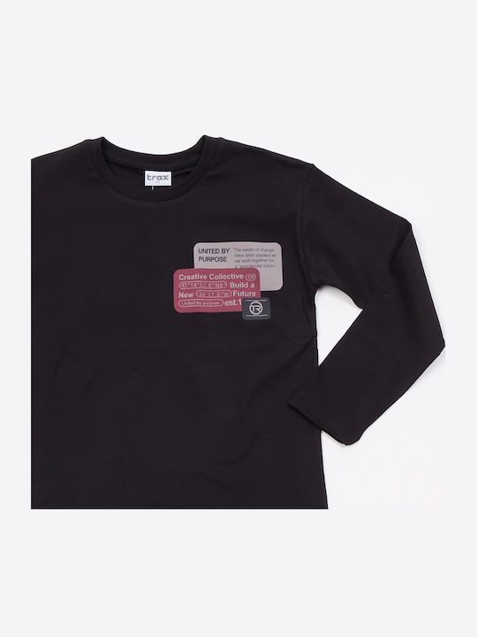 Kids Long-Sleeved Black Top