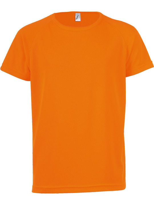 Kids' T-shirt Orange Sporty