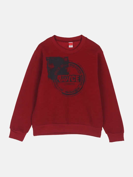 Kids Sweatpants Set Bordeaux 2pcs Grunge Stamp