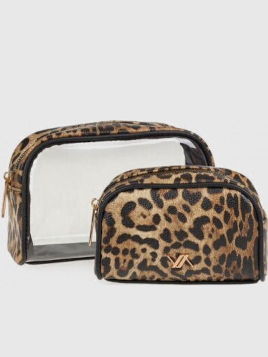 Verde Women's Toiletry Bag 07-0000384 Animal Print