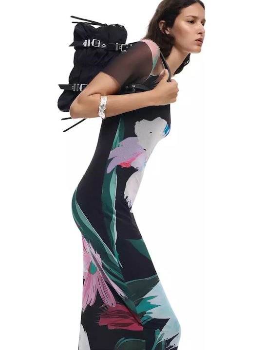 Dress Καλοκαιρινό Midi Φόρεμα Πλεκτό Multi