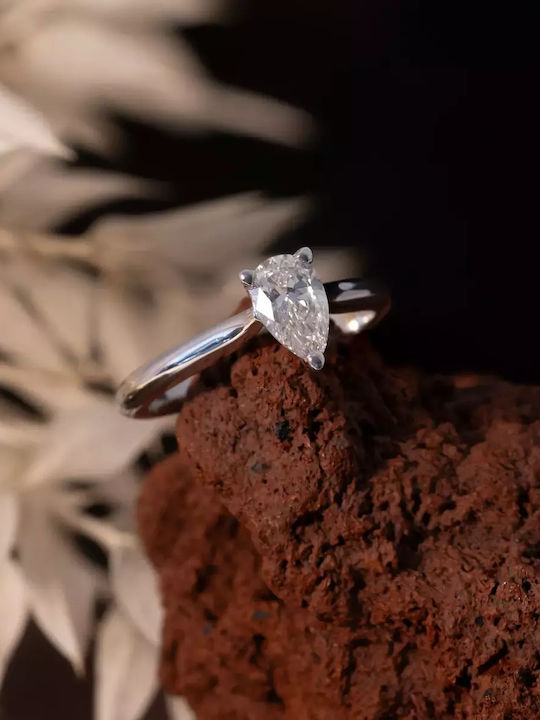 Single Stone from Gold 18K with Diamond