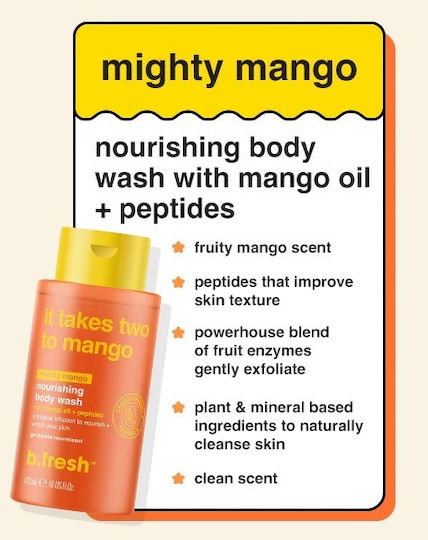 B.Fresh Αφρόλουτρο σε Gel & Άρωμα Τροπικά Φρούτα 473ml