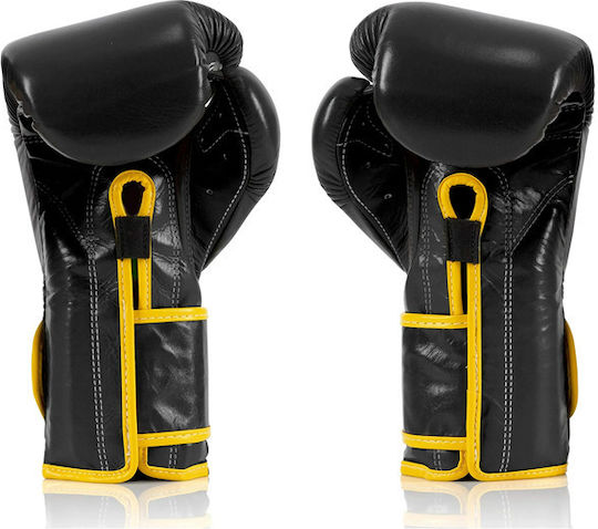 Fairtex Γάντια Πυγμαχίας Δερμάτινα για Αγώνα Μαύρα