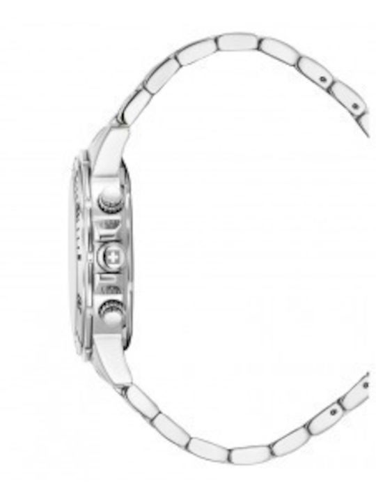Swiss Alpine Military by Grovana Men's Watch 44mm Battery with Silver Metal Bracelet