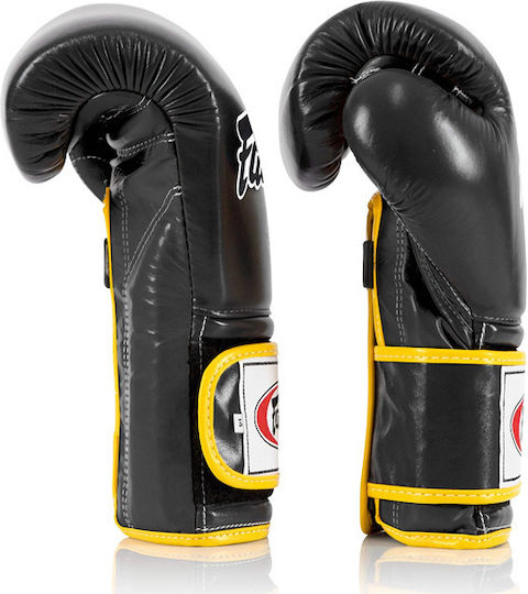 Fairtex Γάντια Πυγμαχίας Δερμάτινα για Αγώνα Μαύρα