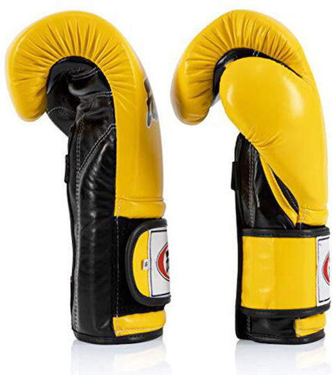 Fairtex Mănuși de Box din Piele pentru Competiție Galbene
