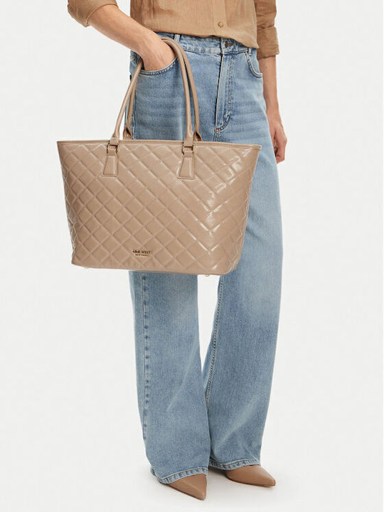 Damentasche Schultertasche Beige