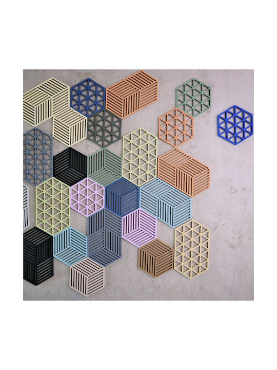 Zone Denmark Tischsets Silikon Blau 16x14cm