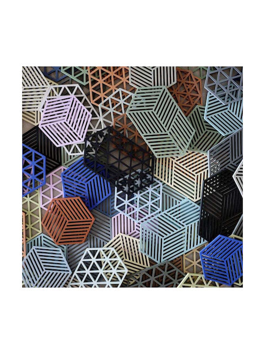 Zone Denmark Tischsets Silikon Blau 16x14cm