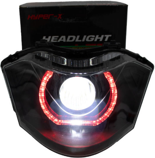 Предна Светлина Yamaha Crypton-x135 LED Angel Eyes 3D Червено