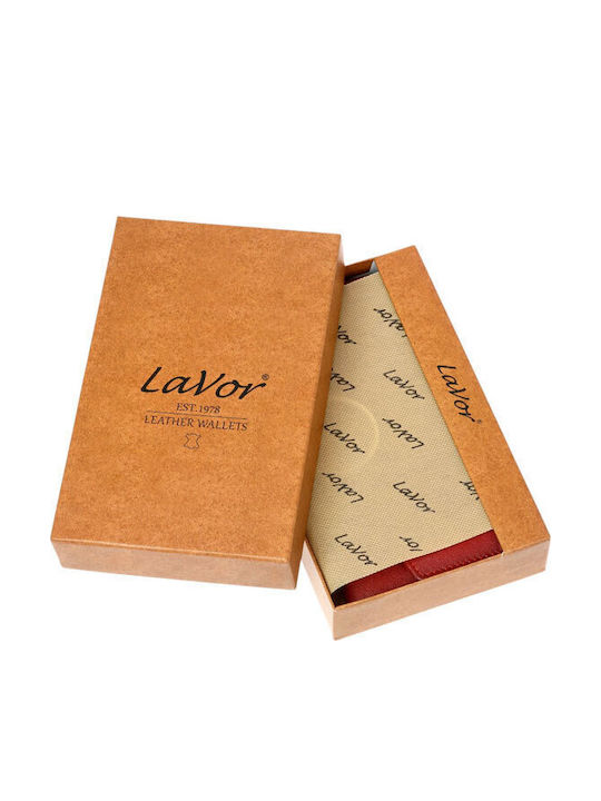 Large Leather Women's Wallet Classic with RFID Orange