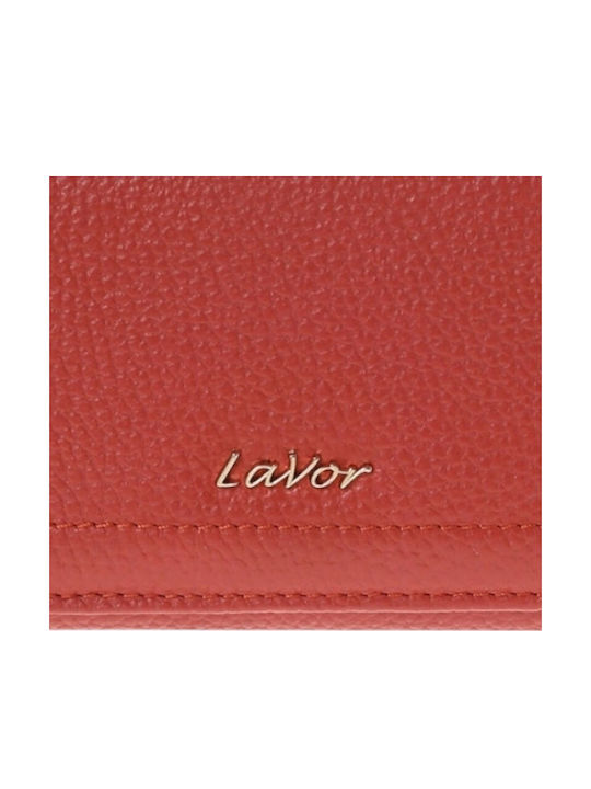 Large Leather Women's Wallet Classic with RFID Orange