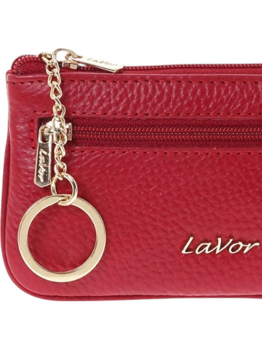 Small Leather Women's Wallet Classic with RFID Red